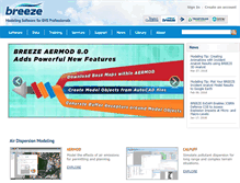 Tablet Screenshot of breeze-software.com